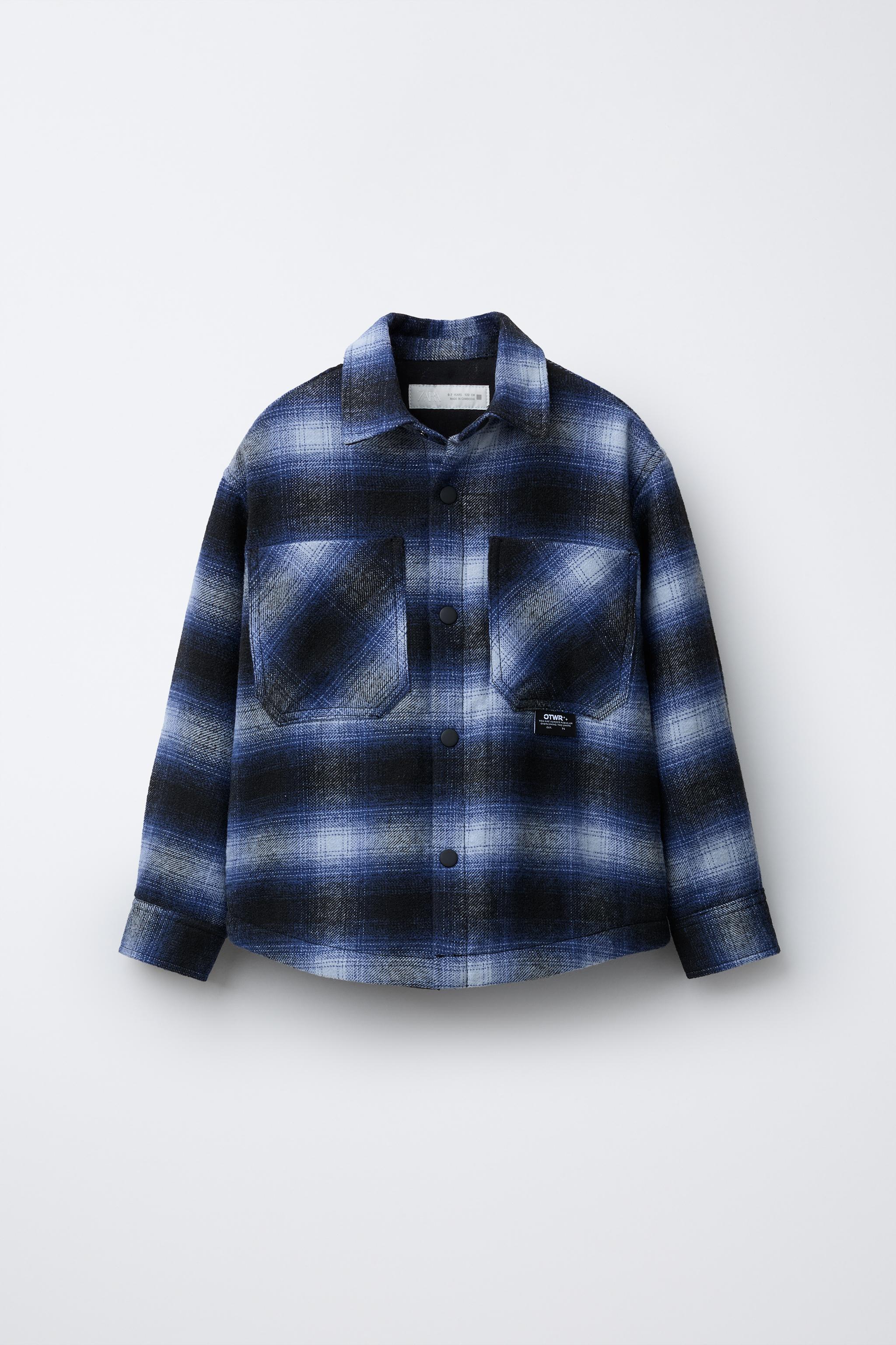 PLAID PADDED OVERSHIRT